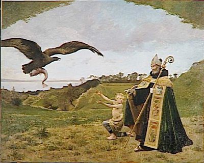 stcuthbert Ernest-Ange Duez, Saint Cuthbert 1879 (Musée d'Orsay, Paris)
