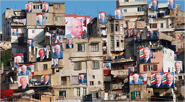 Election posters in Tripoli, Lebanon. 
