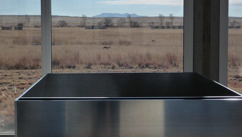 Judd, aluminum. Pronghorn antelope. Judd, concrete. Remains of volcano.