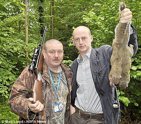 Paul Parker right, and journalist Harry Mount. Photo: Matt Lloyd